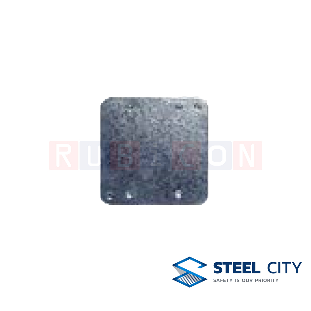 STEEL CITY BY51 ฝาปิดสแควบ๊อกซ์ 4" x 4" ฝาขอบตั้ง - ปิดมิด (SQUARE COVERS 4" x 4")
