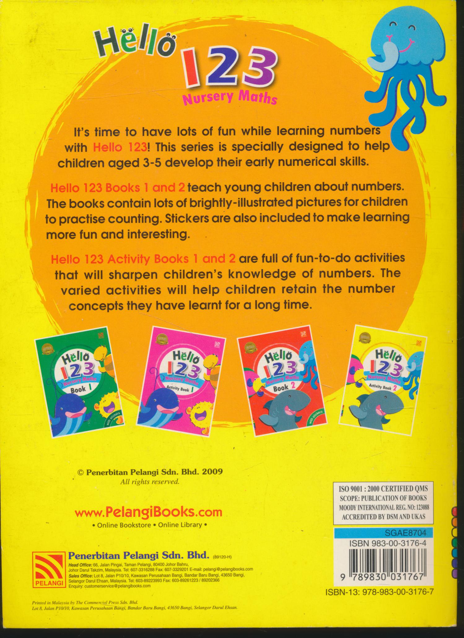 Hello 123 Nursery Maths Activity Book 2