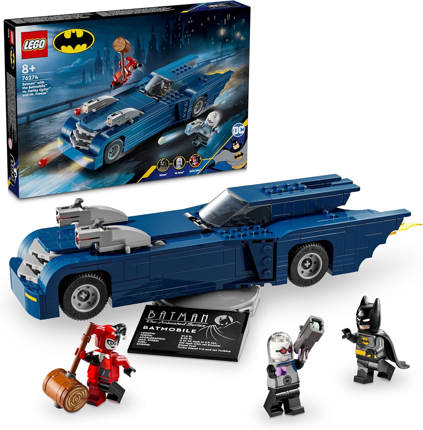 **MTS Toys**เลโก้ Lego 76274 DC Comics Super Heroes : Batman the Batmobile vs Harley Quinn and Mr. Freeze