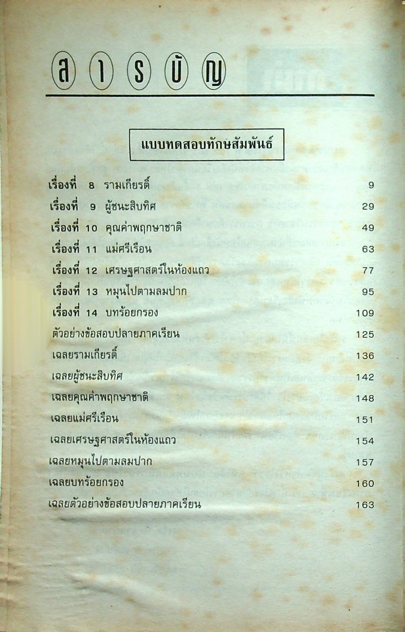 แบบทดสอบภาษาไทย ท 102 ม.1 ภาคเรียนที่ 2