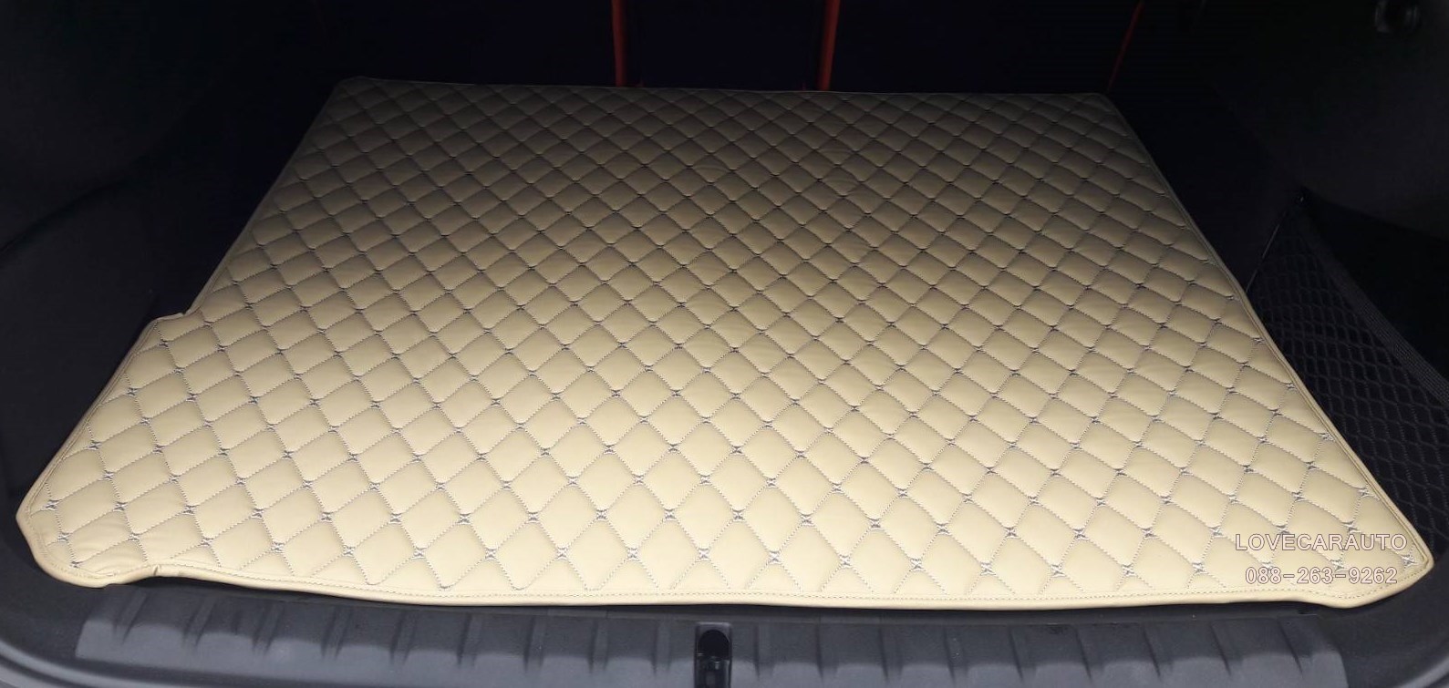 พรมปูพื้นรถยนต์ 6D bmw 220i สีครีม เข้ารูป + แผ่นท้าย
