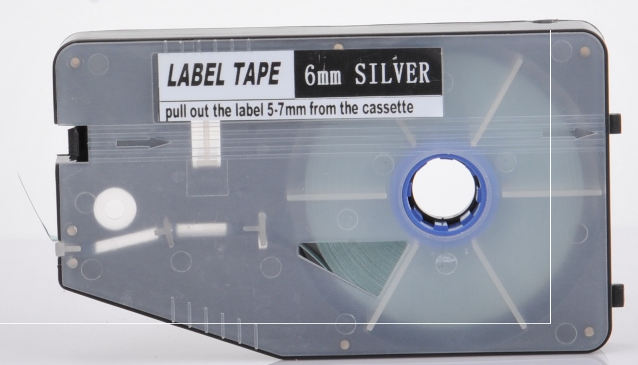 6 MM LABEL TAPE SILVER (สำหรับ LK330)