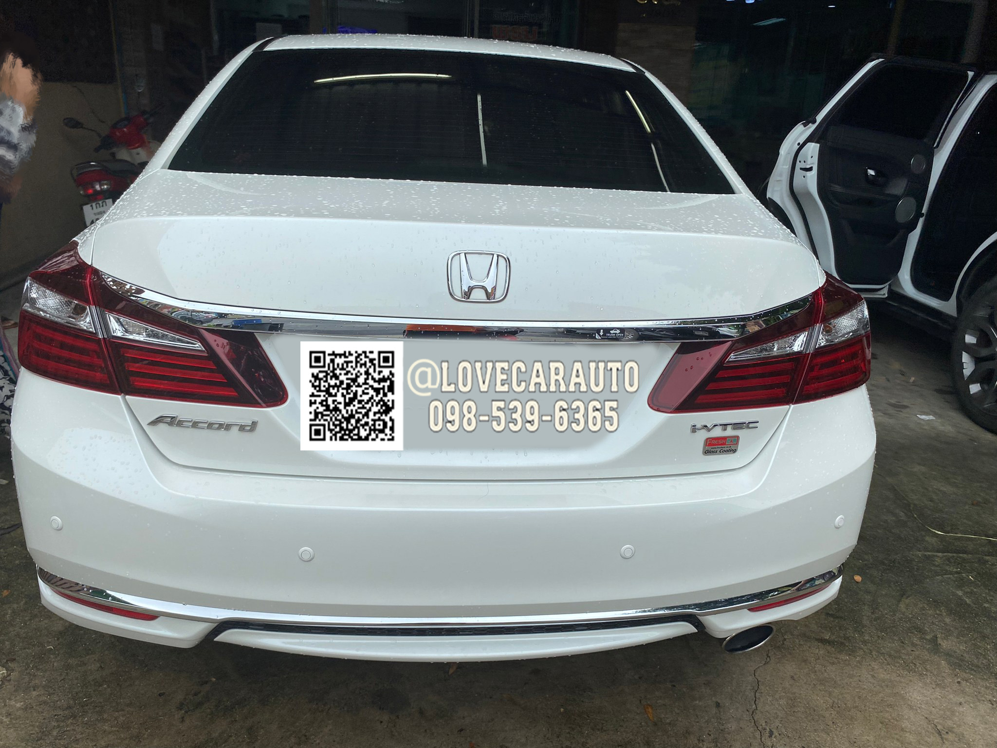 พรมปูพื้นรถยนต์ 7D Honda Accord G9 2018 สีน้ำตาลเข้ม+ไวนิลสีน้ำตาล