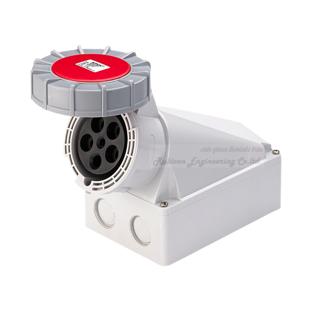 "DAKO PLUG" HTN 1351 เพาเวอร์ปลั๊กเต้ารับติดลอยกันน้ำ (3P+N+E) 63A 400V 6H IP67