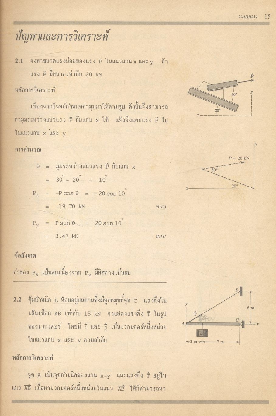 กลศาสตร์วิศวกรรม ฉบับเสริมประสบการณ์ ภาคสถิตยศาสตร์ (STATICS)