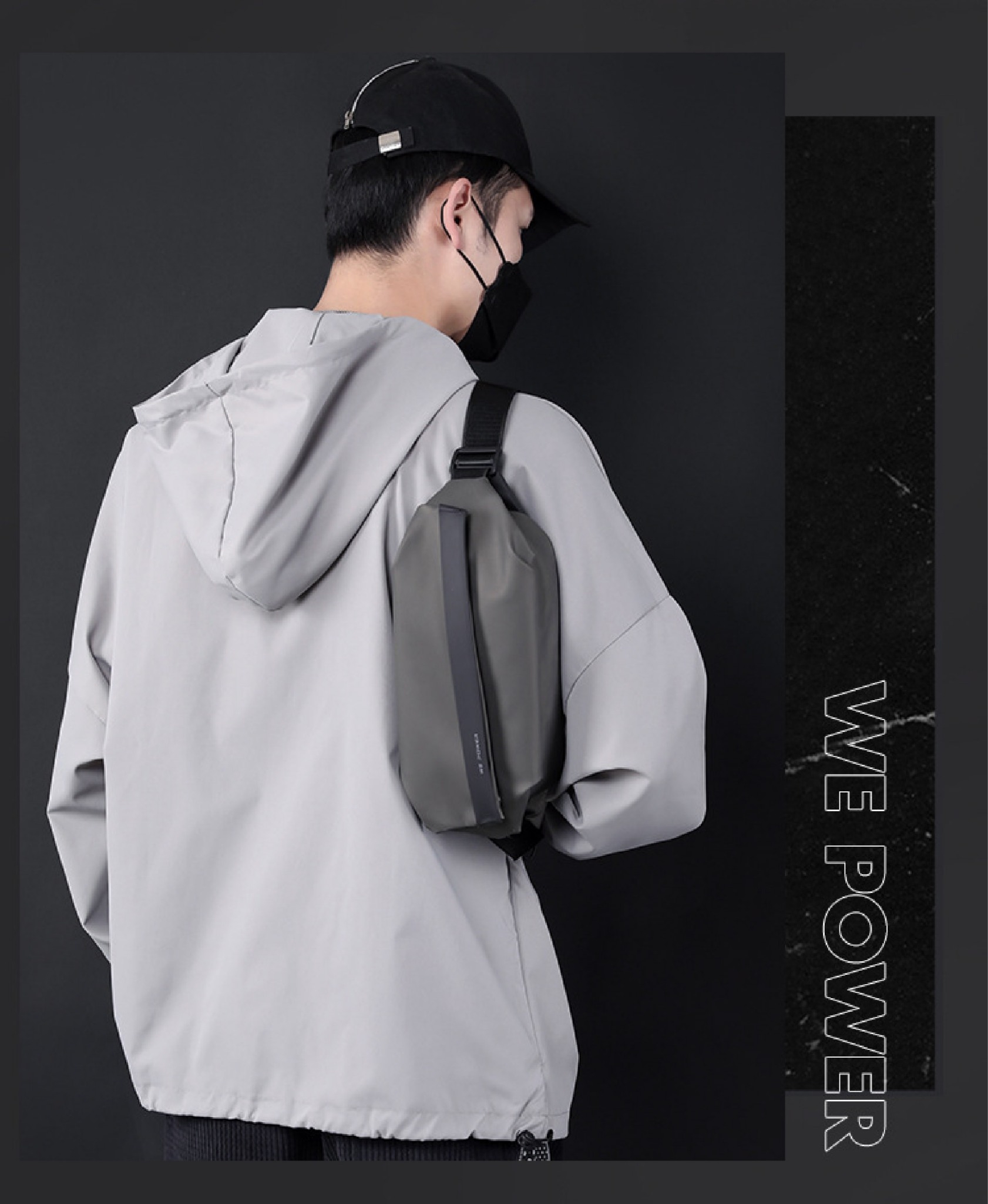 🇹🇭 345 ไทยแลนด์ แทคติคอล กระเป๋าสะพาย ฝาเฉียง We Power # 1100-37