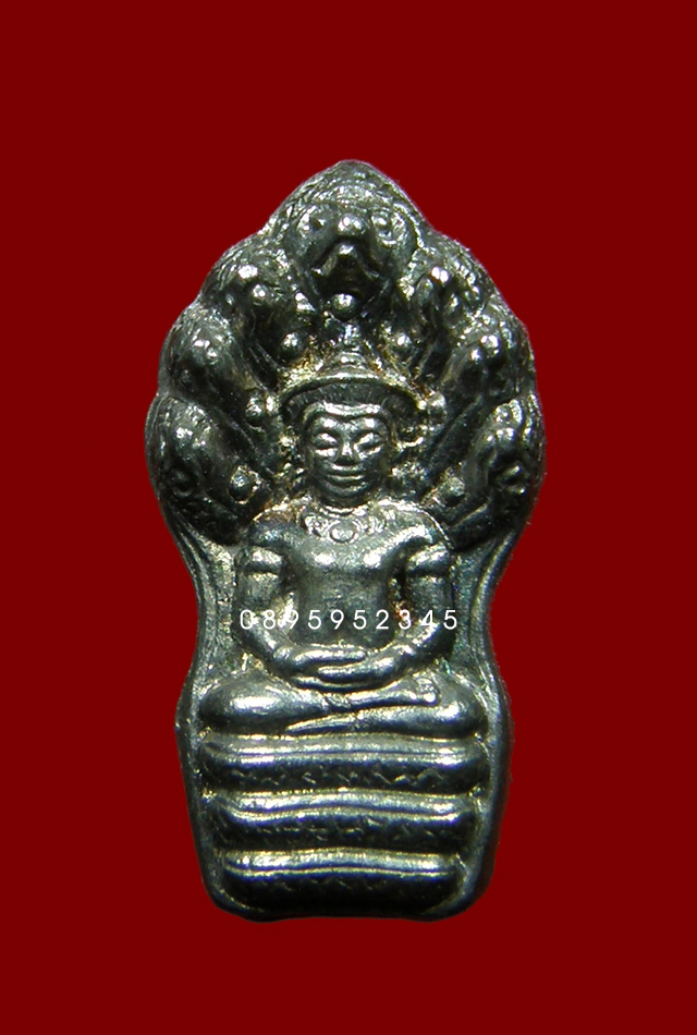 พระปรกใบมะขาม พิมพ์ หลัง ภปร วัดดอนศาลา ปี 30