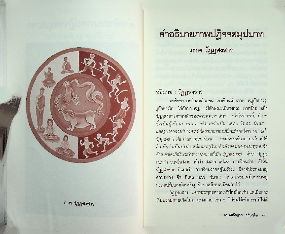 คู่มือศึกษาภาพปฏิจจสมุปบาท ๑แบบทิเบต ๒ แบบไทย ๓.แบบปริศนาธรรมไทย