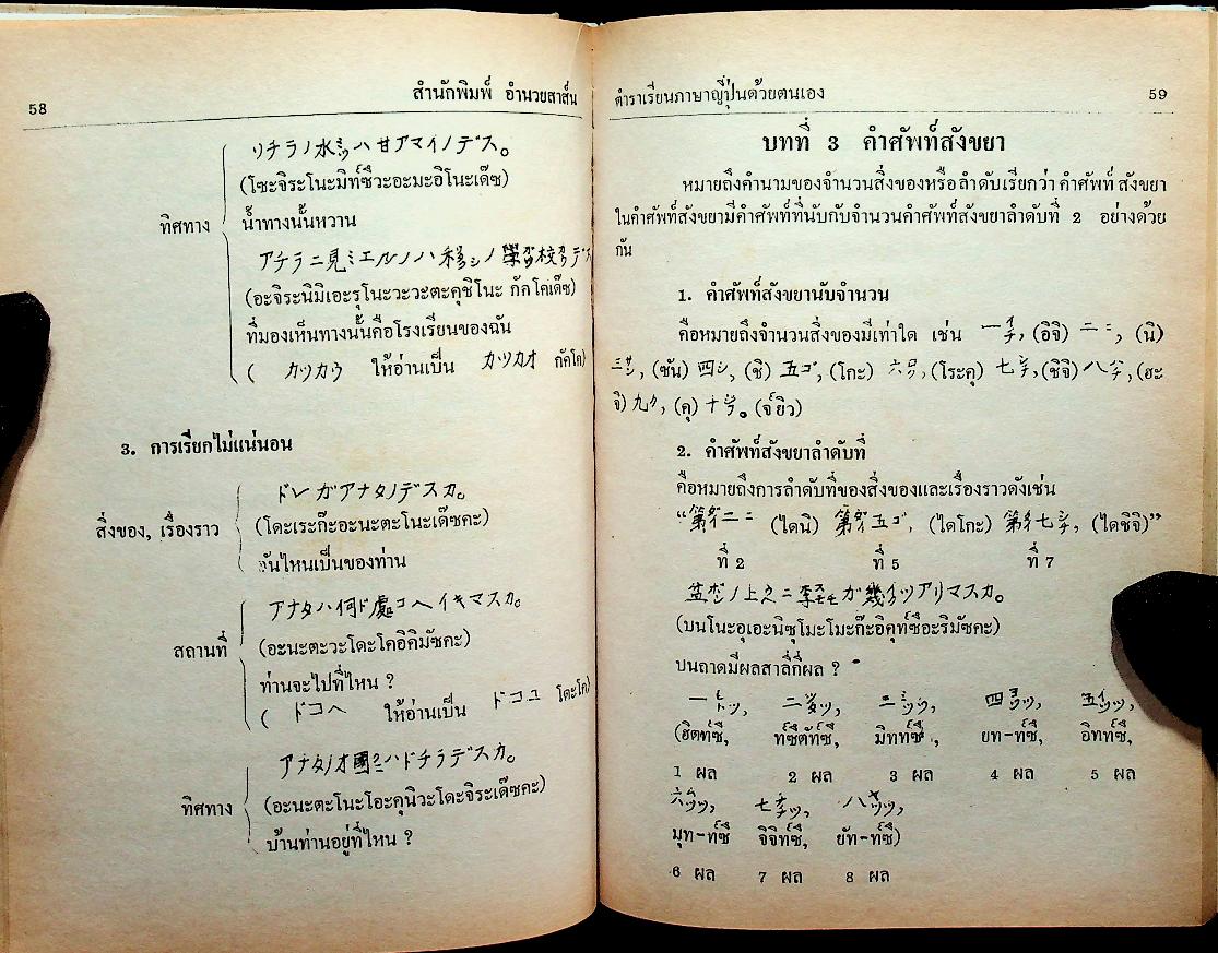 ตำราเรียน ภาษาญี่ปุ่น ด้วยตนเอง