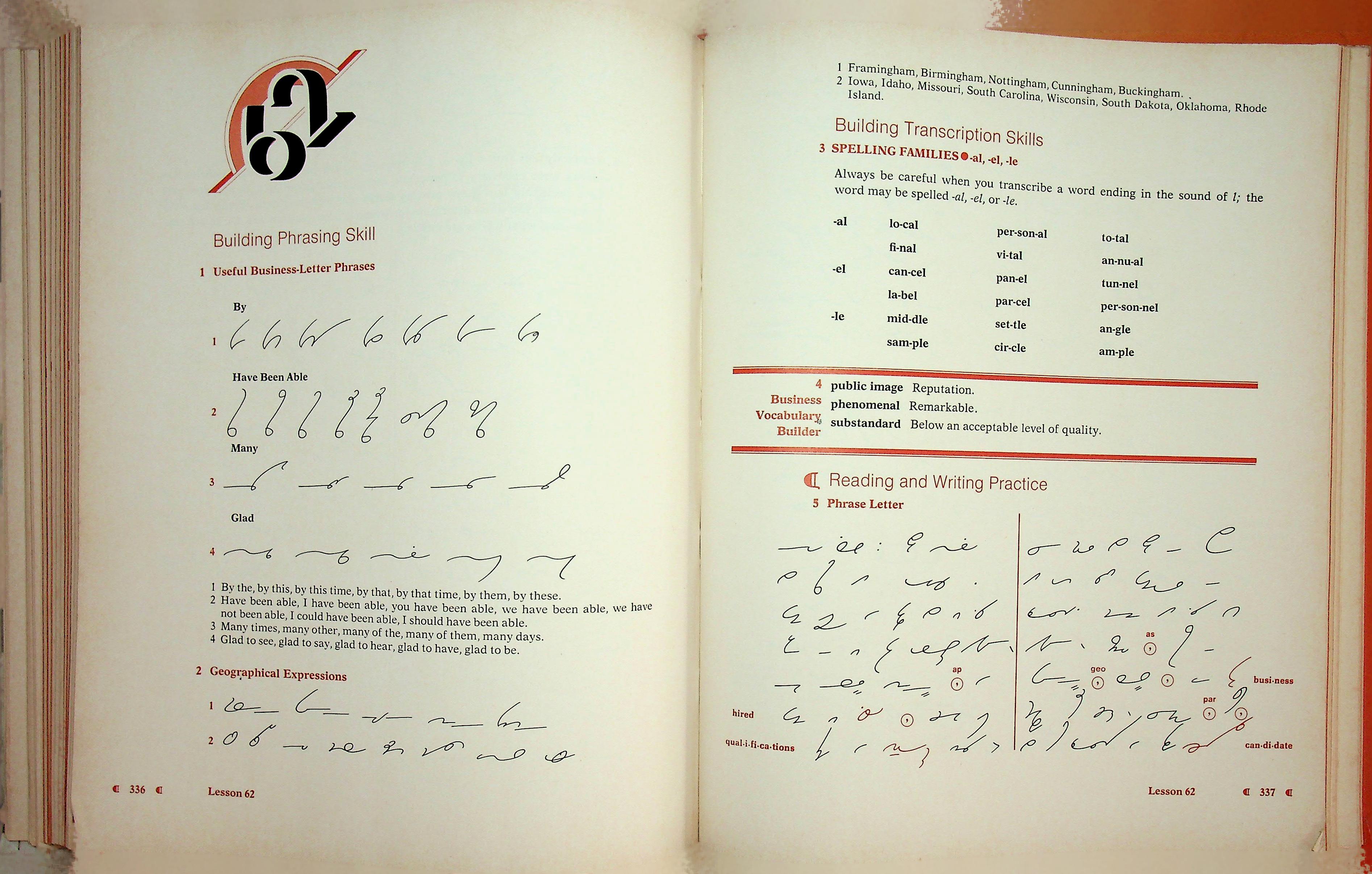 GREGG SHORTHAND FOR COLLEGES VOLUME TWO