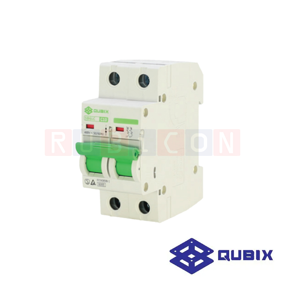 QUBIX SB6LC 50A 2P 6kA เซอร์กิตเบรกเกอร์ (MINIATURE CIRCUIT BREAKER) MCB SB6LC-SERIES