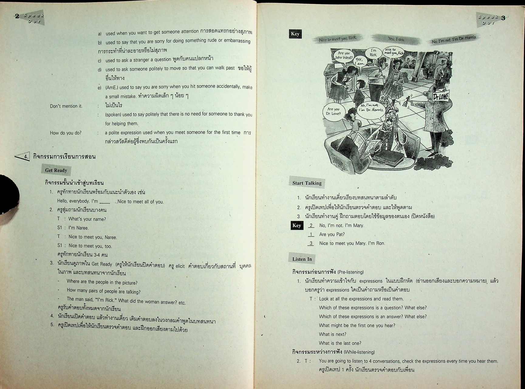 แผนการสอนภาษาอังกฤษ รายวิชา อ 024 ภาษาอังกฤษฟัง พูด SPEAK OUT 1 ระดับมัธยมศึกษาตอนปลาย