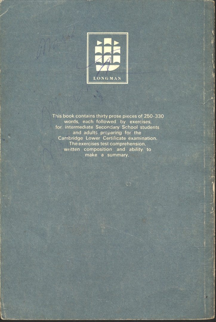 COMPREHENSION AND PRECIS PIECES FOR OVERSEAS STUDENTS