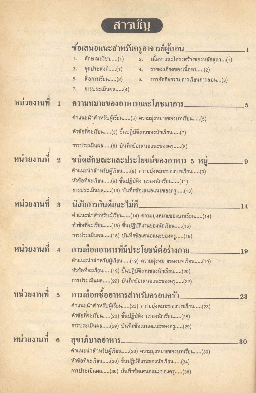 หนังสือเสริมความรู้และทักษะ กลุ่มวิชาการงาน อาหารและโภชนาการ ม.1 ง 101 - ง 102