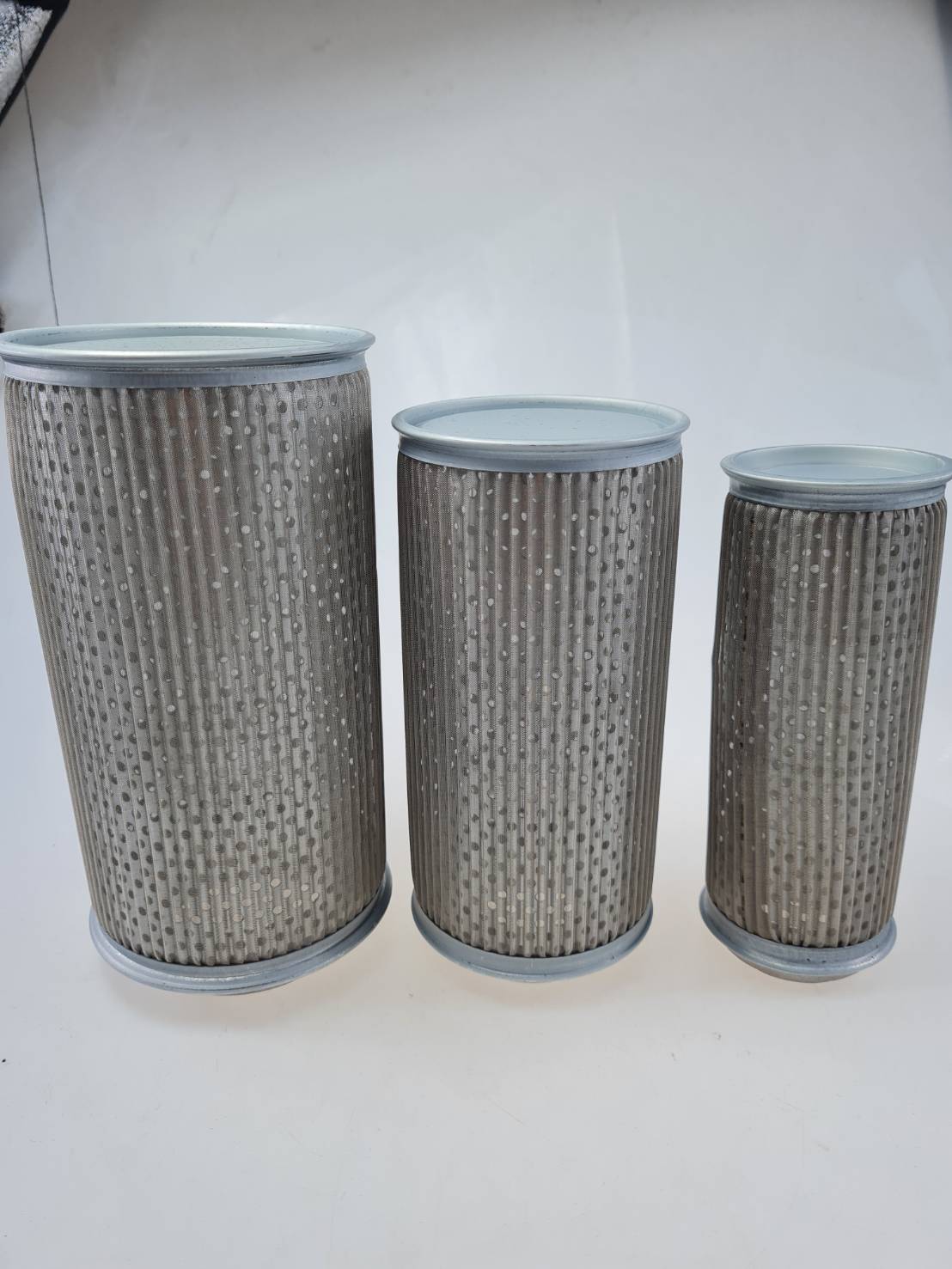 Air filter สำหรับปั๊มอากาศ Air Ring blower สำหรับกรองฝุ่นและสิ่งแปลกปลอมเข้าในระบบ ผลิตจากตะแกรงเหล็กถี่ ให้อัตราการไหลของลมสูง