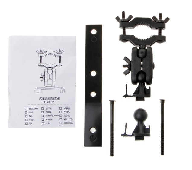 ขายึดกล้องติดรถยนต์ ก้านกระจกมองหลัง เล็กแบบสไลด์