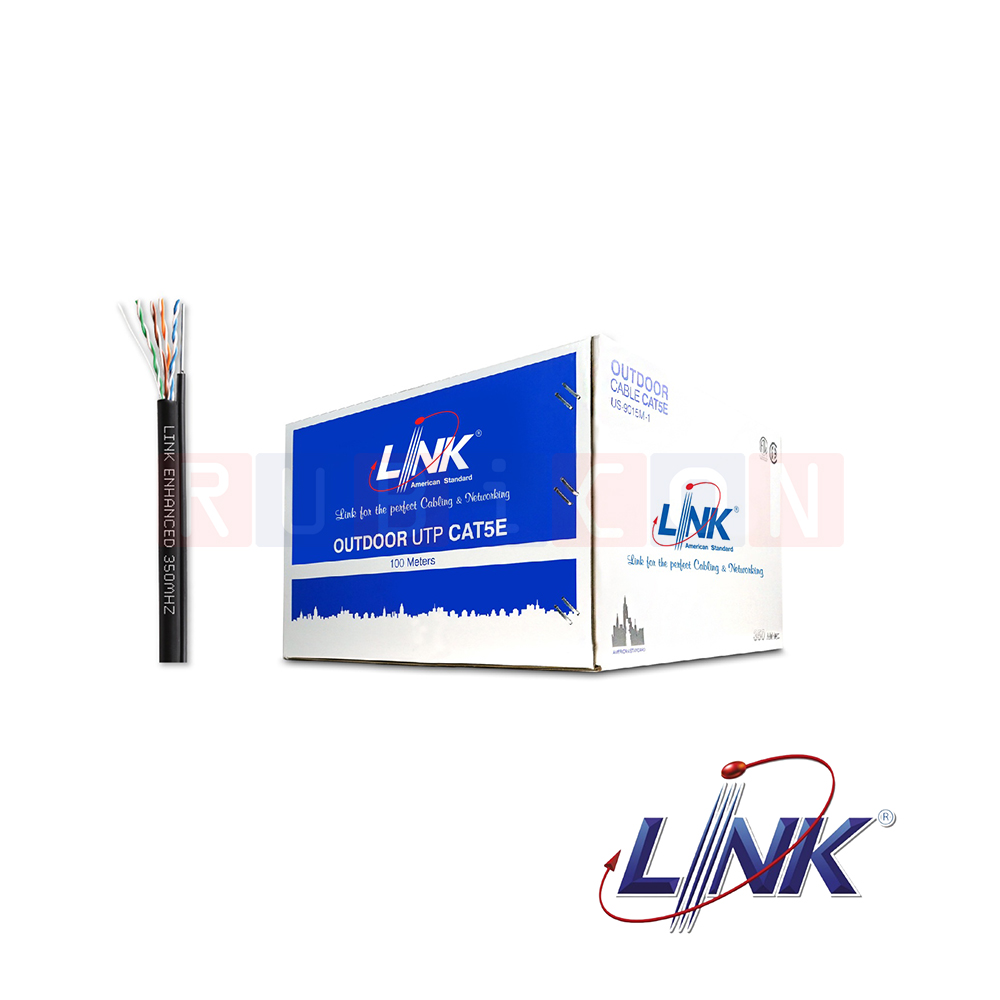 CAT5E UTP,PE OUTDOOR w/DROPWIRESINGLE JACKET (Box/100M) LINK
