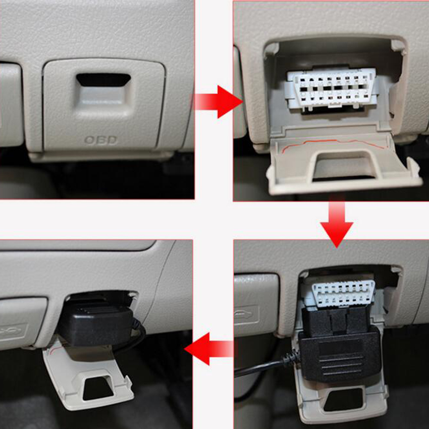 สายชาร์จกล้องติดรถยนต์ OBD to Mini USB (12V 24V To 5V 2A)