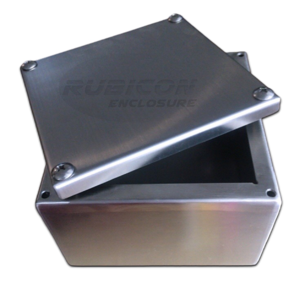 PULL BOX STAINLESS RP-05 Size : W250 x H250x D100 mm. กล่องพักสายสแตนเลส พูลบ๊อกซ์สแตนเลส สแตนเลส 304 (SUS 304) ความหนา 1.5 มม.