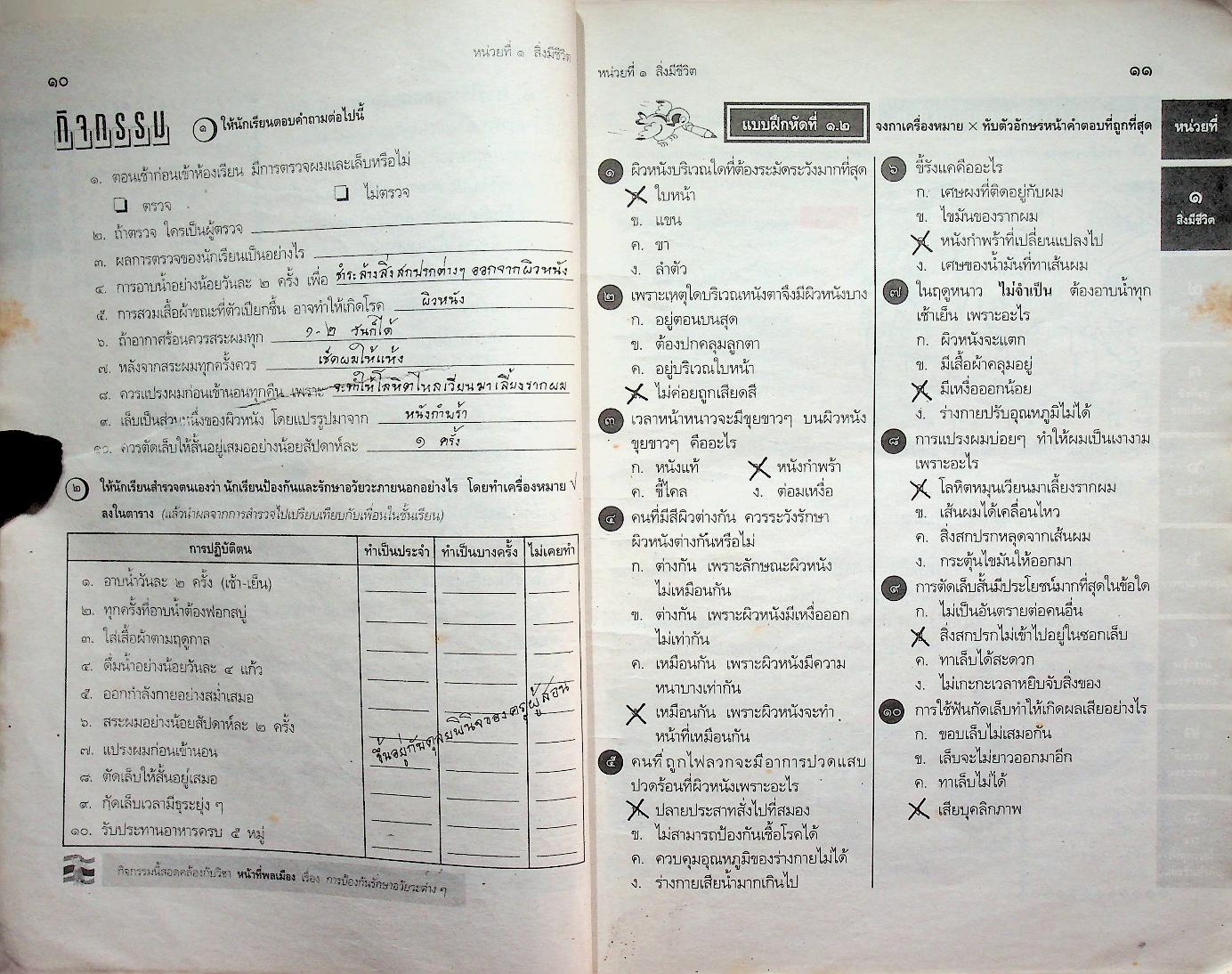เฉลย สำหรับผู้สอน แนวหน้า กลุ่มสร้างเสริมประสบการณ์ชีวิต สปช.๔ ชั้นประถมศึกษาปีที่ ๔