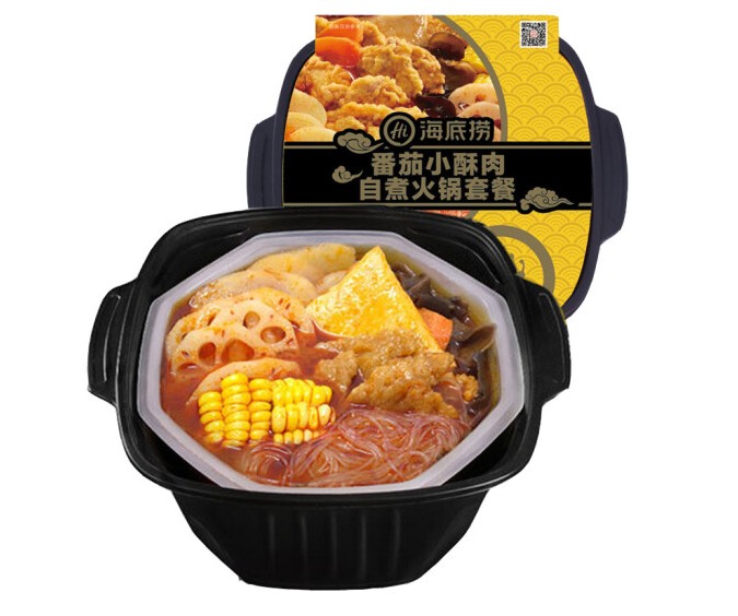 สุกี้หม่าล่าหม้อไฟ รสสตูว์ไก่ทอด ร้อนเองได้ เผ็ดอร่อย! [ HaiDiLao 415g ]่