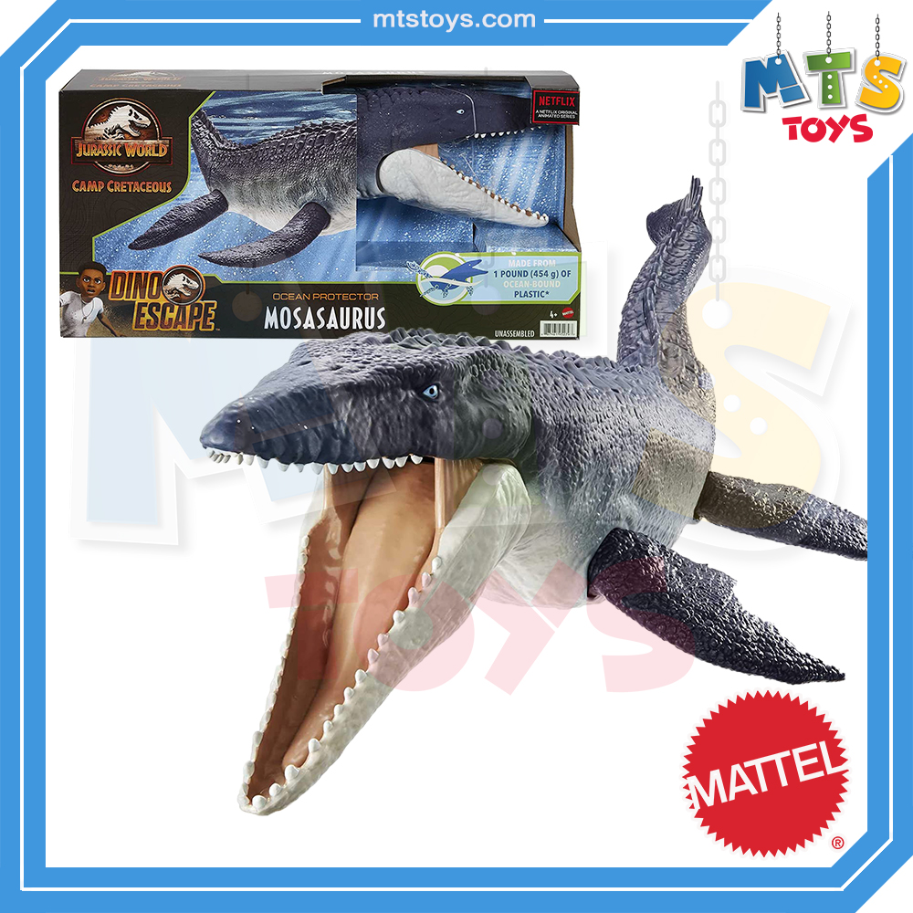 **MTS Toys**Mattel Jurassic World Camp Cretaceous : GXC09 Dino Escape Mosasaurus [ความยาวจากหัวถึงหาง 71 ซ.ม.]