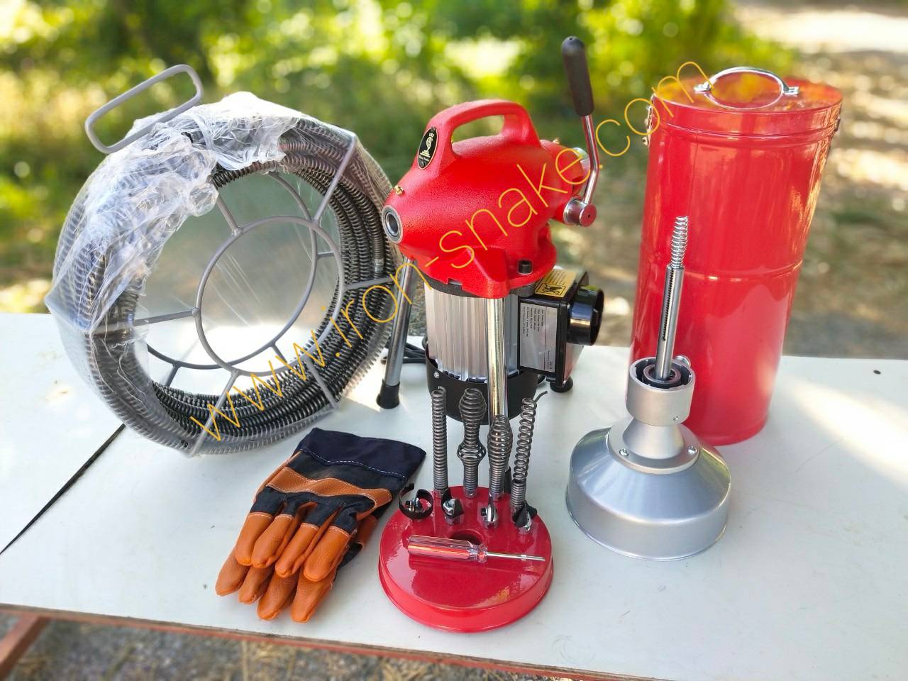 เครื่องทะลวงท่อ งูเหล็ก รุ่น GQ-75 และรุ่น A75 งูเหล็กทะลวงท่อ เครื่องทะลวงท่อไฟฟ้า