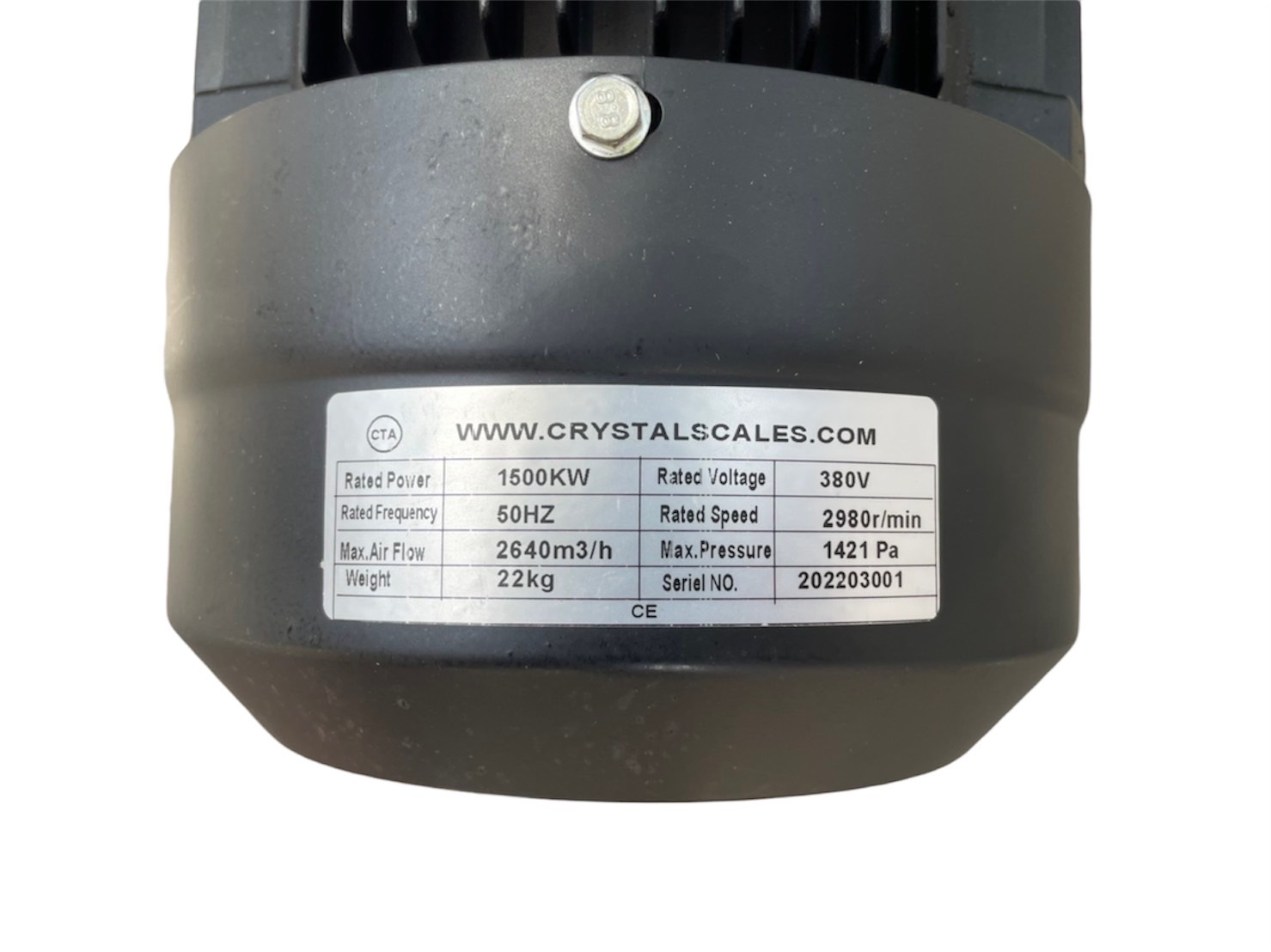 โบลเวอร์หอยโข่งทนความร้อนสูง CTA 1500 H ขนาด 2 แรงม้า 380โวลต์ ใช้ดูดอากาศที่มีอุณหภูมิสูง Hot Air Blower ดูดควัน