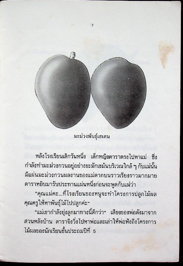 หนังสืออ่านเพิ่มเติม ชุด เกร็ดความรู้วิทยาศาสตร์ โลกของพืช สวนมะม่วงจากดวงดาว (หนังสือชนะการประกวด จากคณะกรรมการการพีฒนาหนังสือแห่งชาติ)