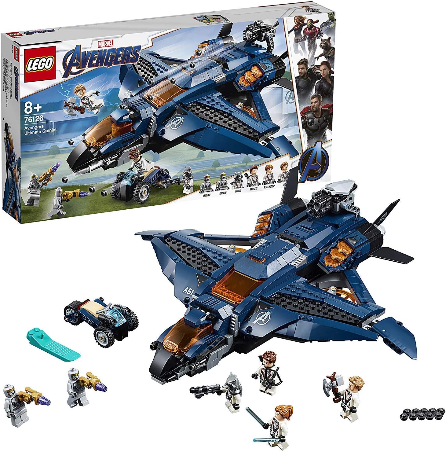 **MTS Toys**เลโก้ Lego Marvel Avengers 76126 : Ultimate Quinjet