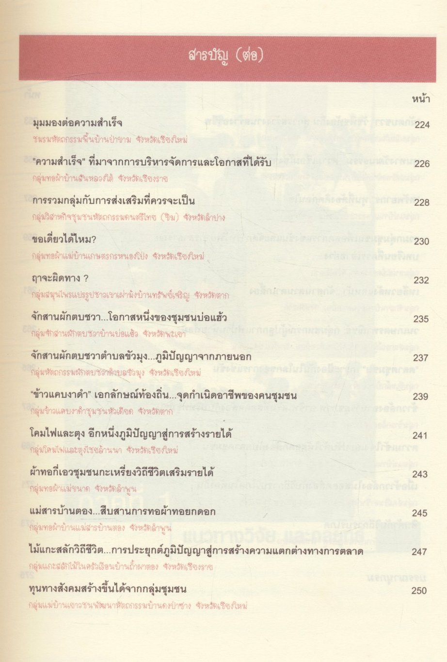 ร้อยแปดวิสาหกิจ (ใน) ชุมชน แนวทางวิจัย กลยุทธ์ กรณีศึกษา