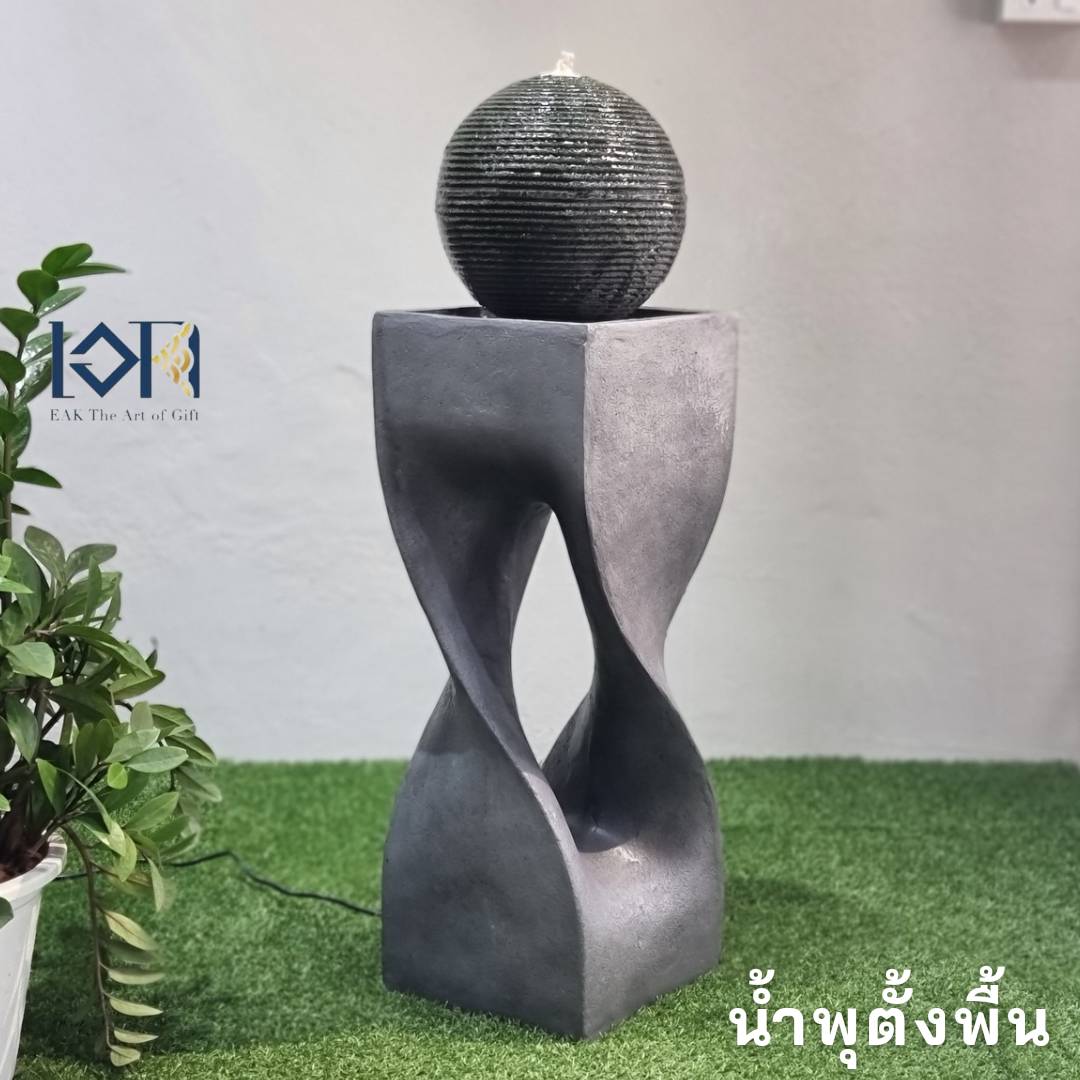 น้ำพุน้ำล้นตั้งพื้น รุ่นMZ15451GA อ่างน้ำพุหน้าบ้าน น้ำพุล้นแต่งสวน อ่างน้ำพุเสริมฮวงจุ้ย