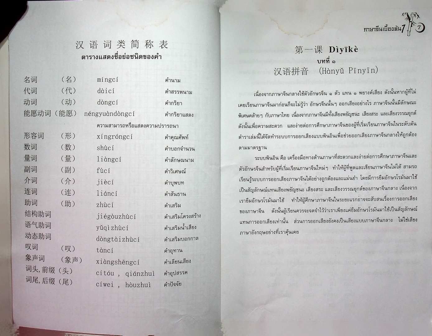 ภาษาจีน เบื้องต้น 1 CN 0101