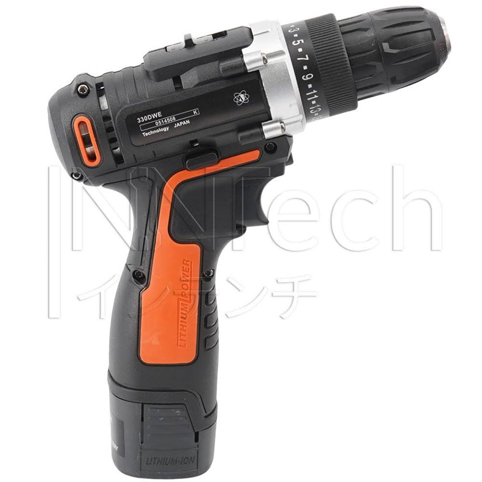 รหัสสินค้า 156 สว่านไร้สาย ENZO 48V รุ่นแบตเตอรี่ 2 ก้อน สำหรับเจาะปูน ไม้ เหล็ก ปรับสปีดได้ พร้อมแท่นชาร์จแบต สายอ่อน ดอกสว่าน และอุปกรณ์ครบชุด มากถึง 25 ชิ้น!