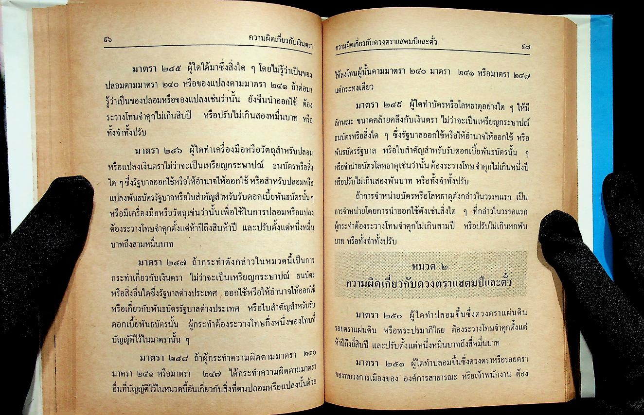 ประมวลกฎหมายอาญา และประมวลกฎหมายวิธีพิจารณาความอาญา
