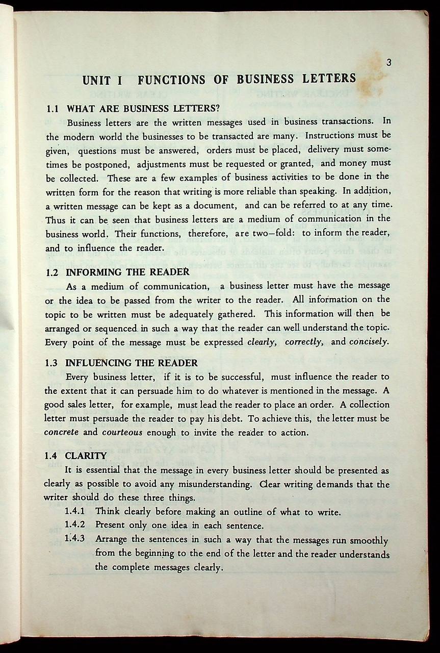 แบบเรียนภาษาอังกฤษ BUSINESS CORRESPONDENCE FOR COMMERCIAL STUDENTS มัธยมศึกษาปีที่ ๖ แผนกพณิชยการ