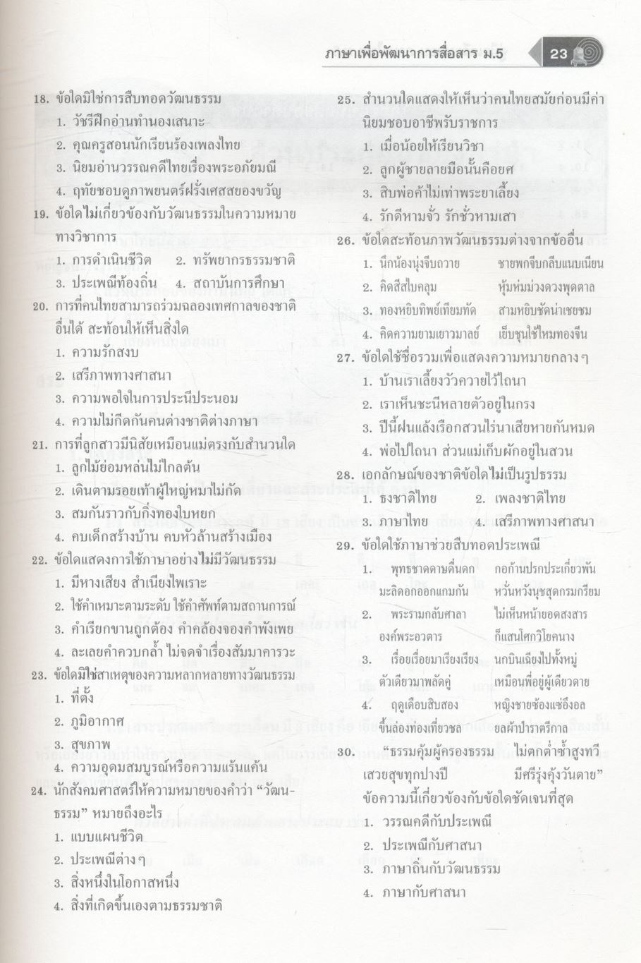 คู่มือเตรียมสอบ ภาษาไทย ม.5 ภาษาเพื่อพัฒนาการสื่อสาร วรรณคดีวิจักษ์