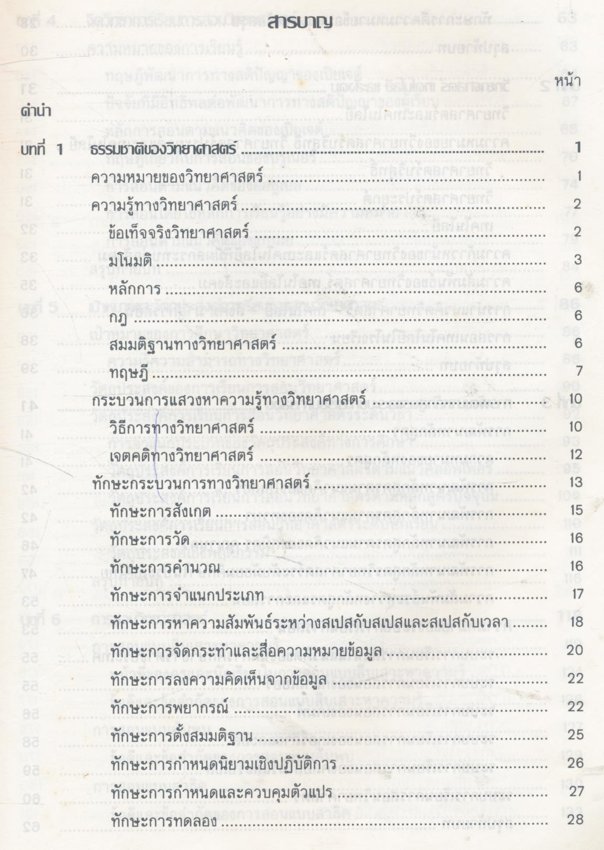 แนวการสอน วิทยาศาสตร์