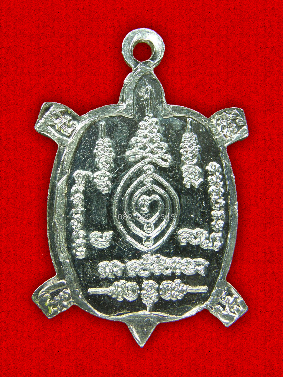 เหรียญเต่า หลวงปู่หลิว วัดไร่แตงทอง รุ่น รวยไม่หยุด 2 ออกวัดหนองอ้อ เนื้อเงิน ปี 2540 ( 4 )