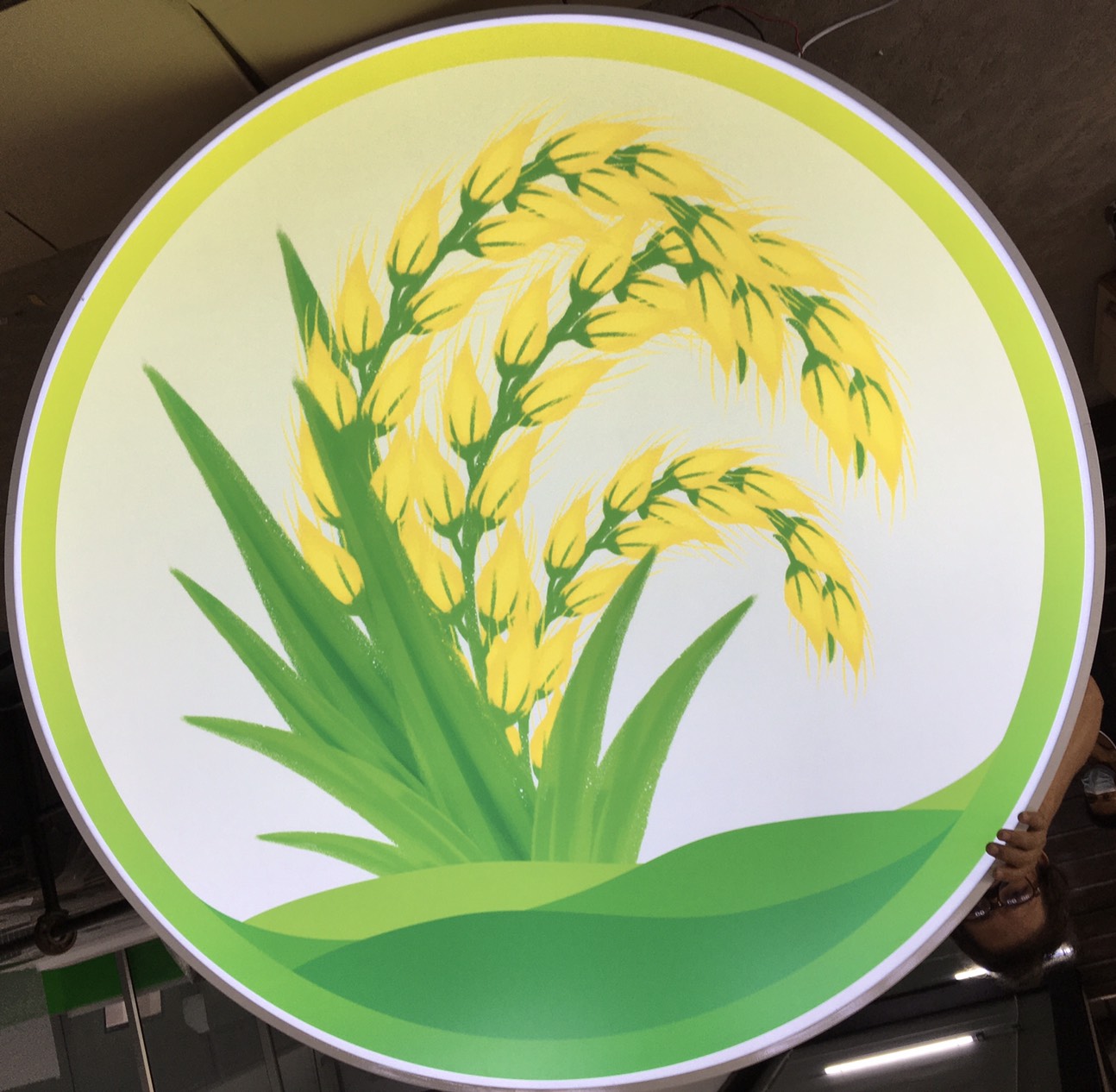 ป้ายกล่องไฟโลโก้ งานรวงข้าว