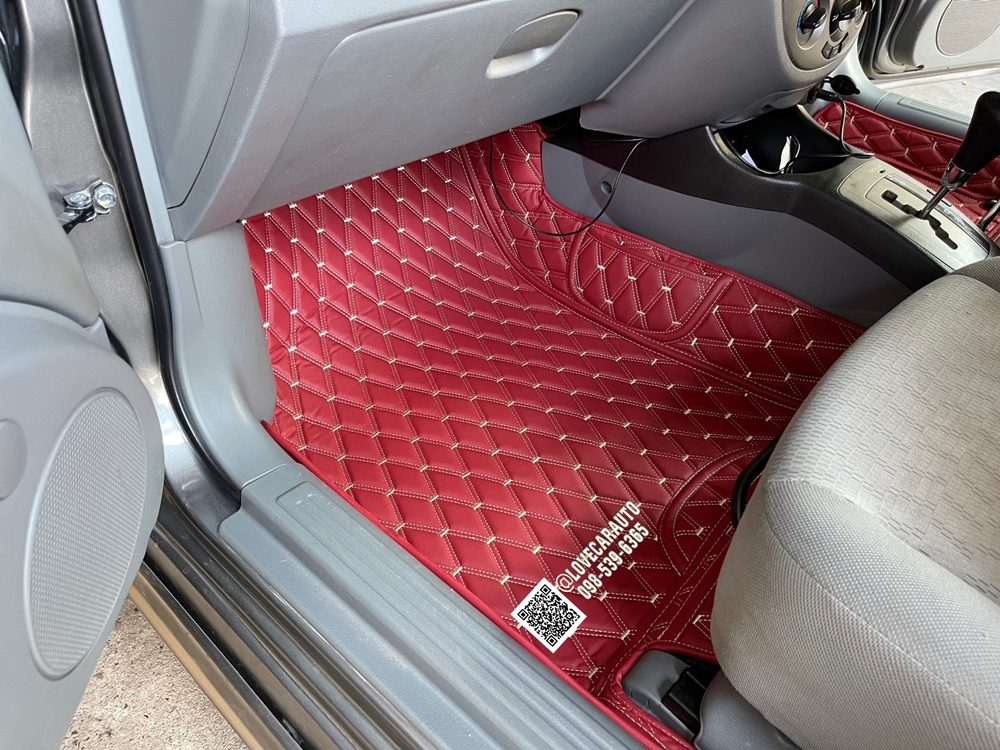พรมปูพื้นรถยนต์6D พรม VVIP สีแดงไวน์ chevrolet optra