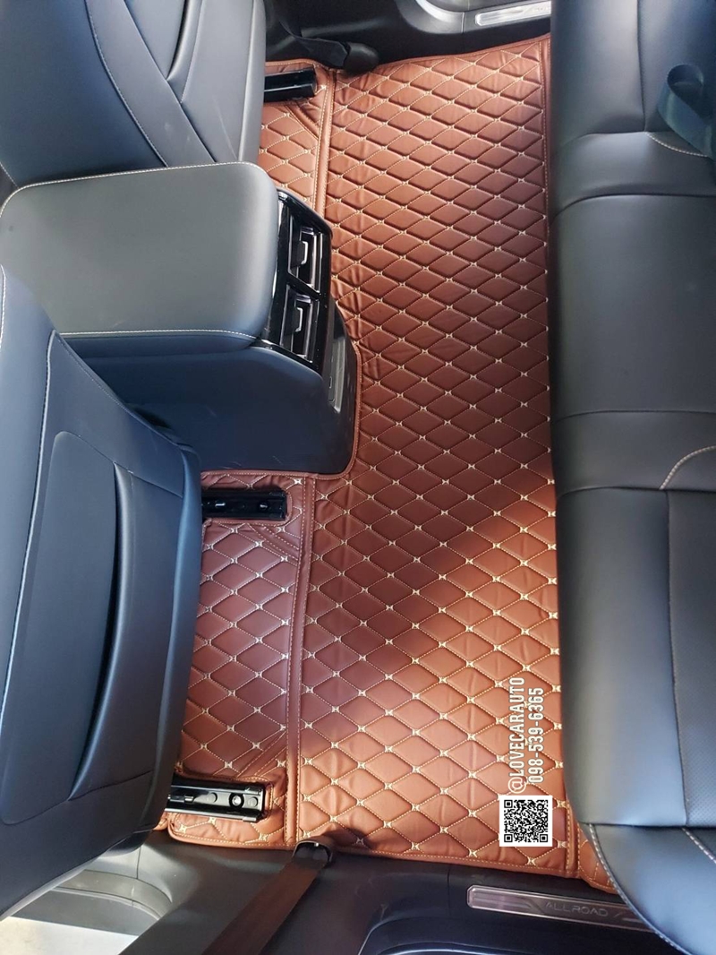 พรมปูพื้นรถยนต์ 6D Jaecoo 6 สีน้ำตาลเข้ม