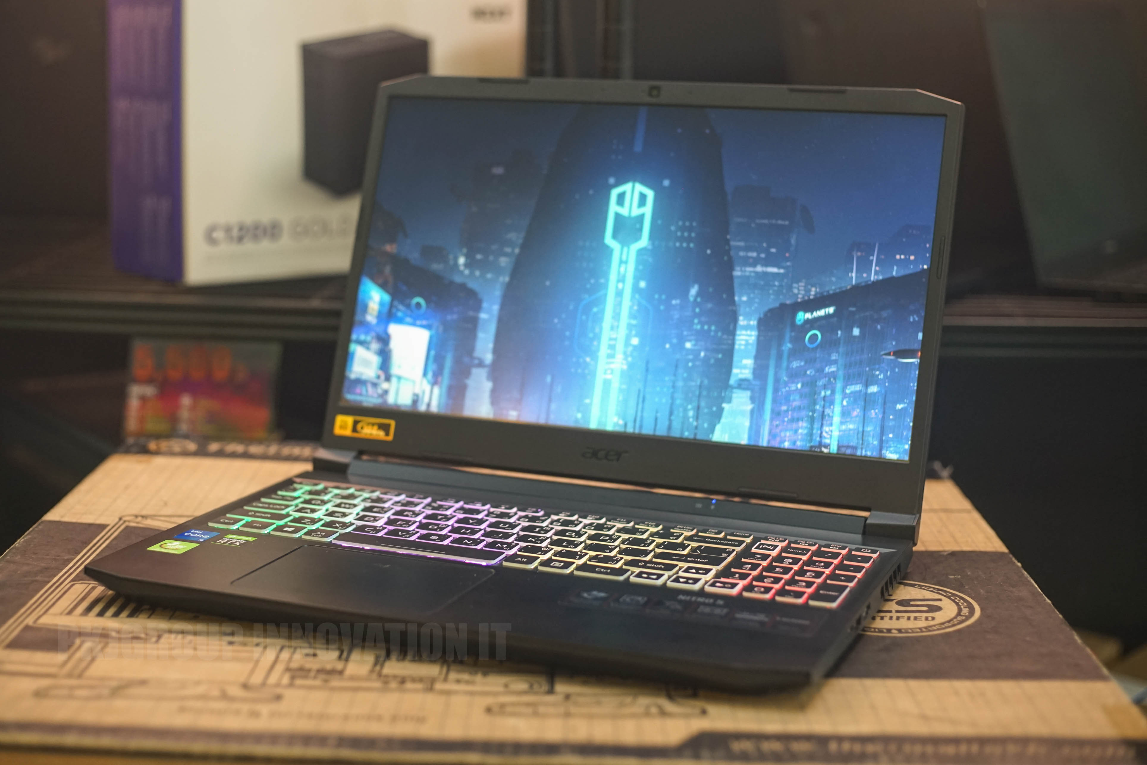 โน๊ตบุ๊คเล่นเกมมือสอง Acer Nitro 5 AN515-57-58LR i5-11400H RAM 8GB SSD 512GB RTX3050
