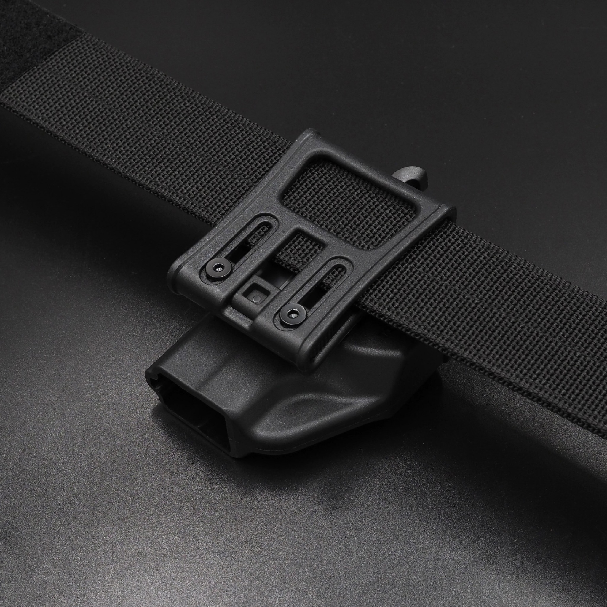 🇹🇭 672 ไทยแลนด์ แทคติคอล CYTAC ซองพกนอก ปลดล็อคนิ้วโป้ง รุ่น GLOCK 17,22,31 ดำ ขวา Thailand Tactical