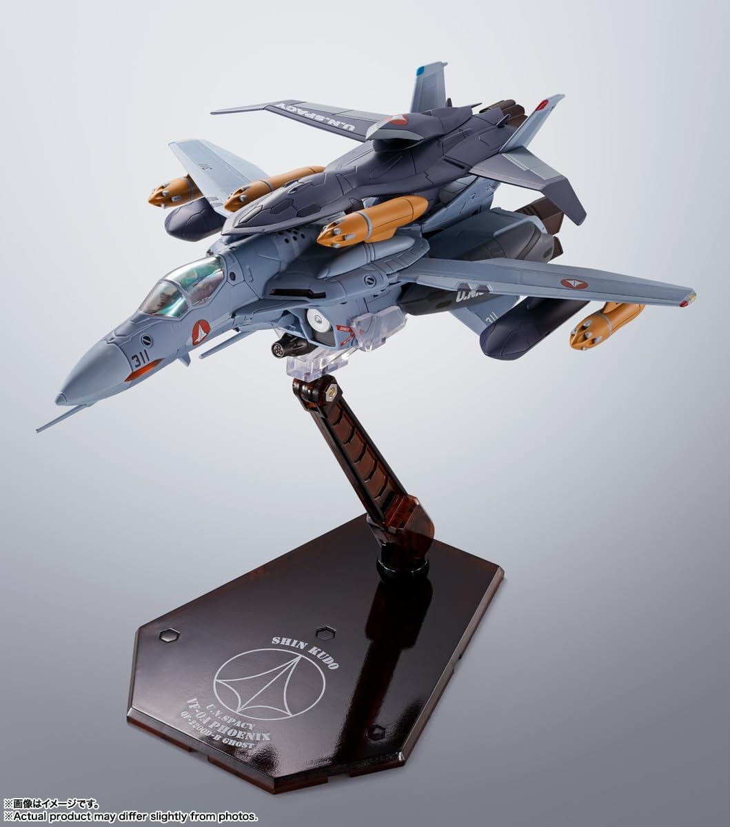 **MTS Toys**Hi-Metal R Macross : VF-0A Phoenix+QF2200D-B Ghost [Shin Kudo Use]