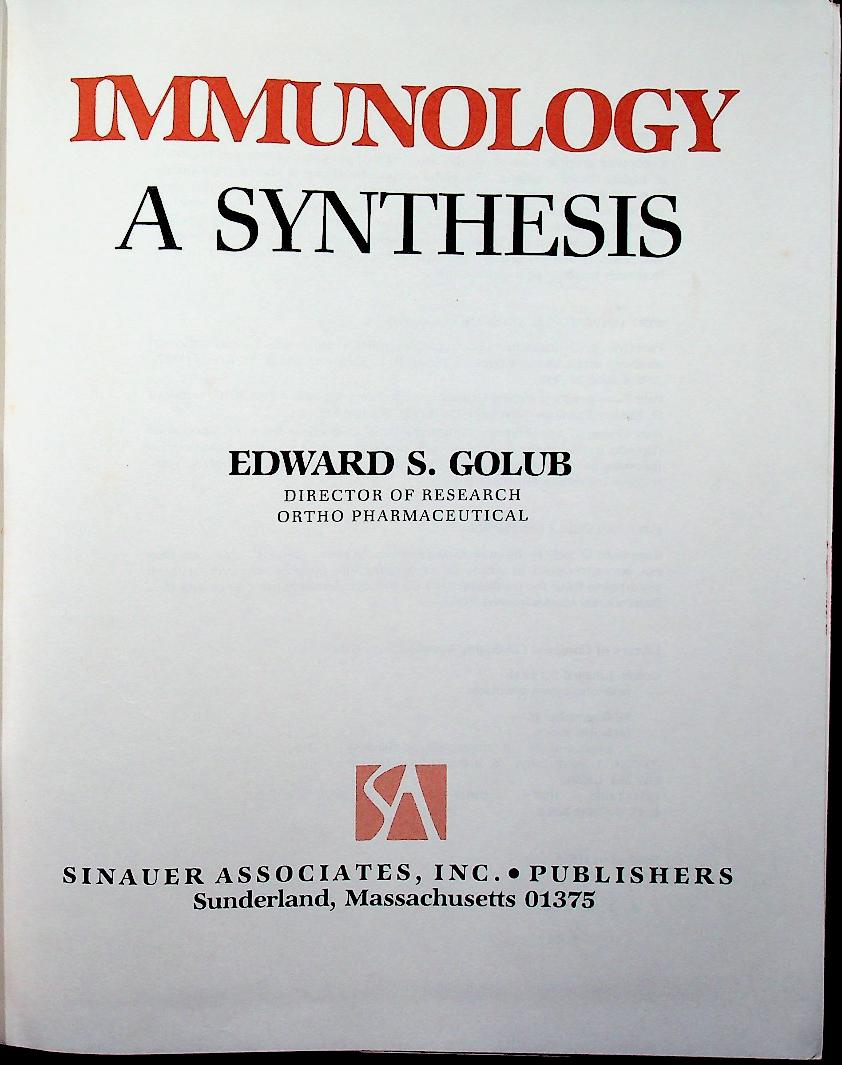 IMMUNOLOGY: A SYNTHESIS