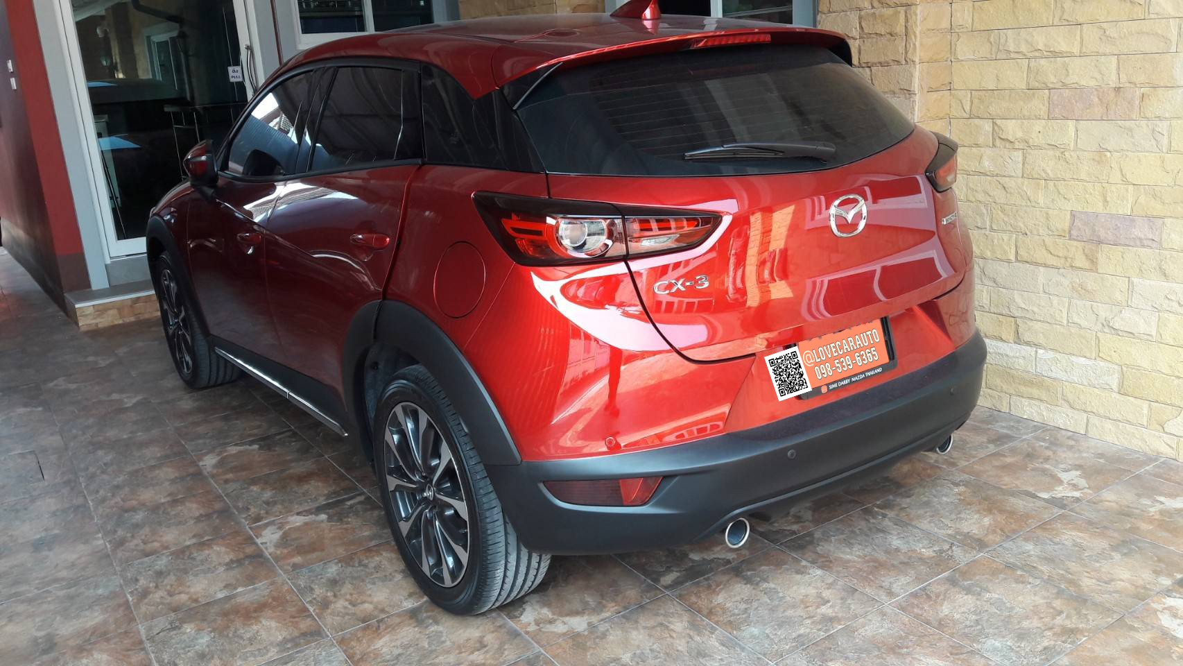 พรมดักฝุ่นไวนิลปูรถยนต์เข้ารูป Mazda มาสด้า cx3