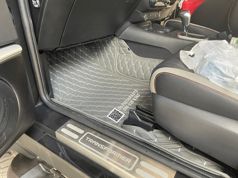 พรมปูพื้นรถยนต์ Thairung Transfomer 5ที่นั่ง สีเทาด้าย