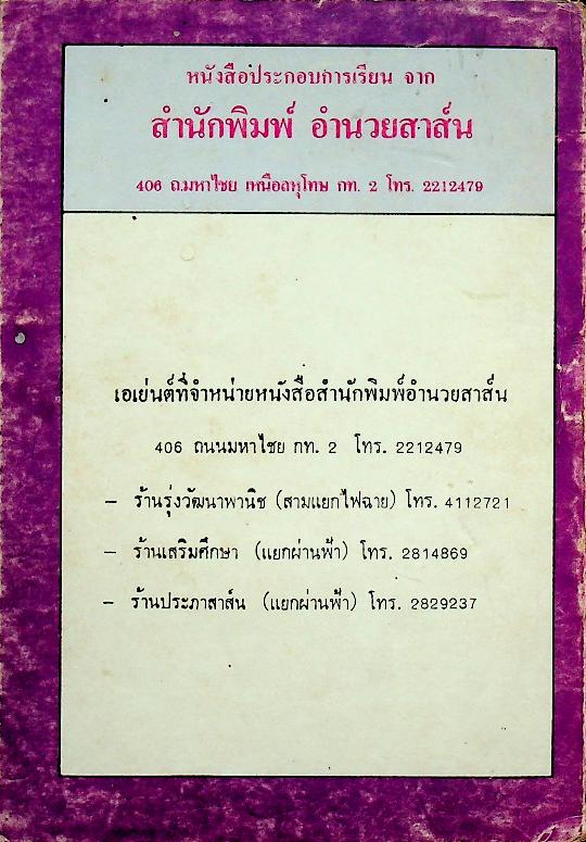 เตรียมสอบไล่ ชั้นประถมปีที่ 6