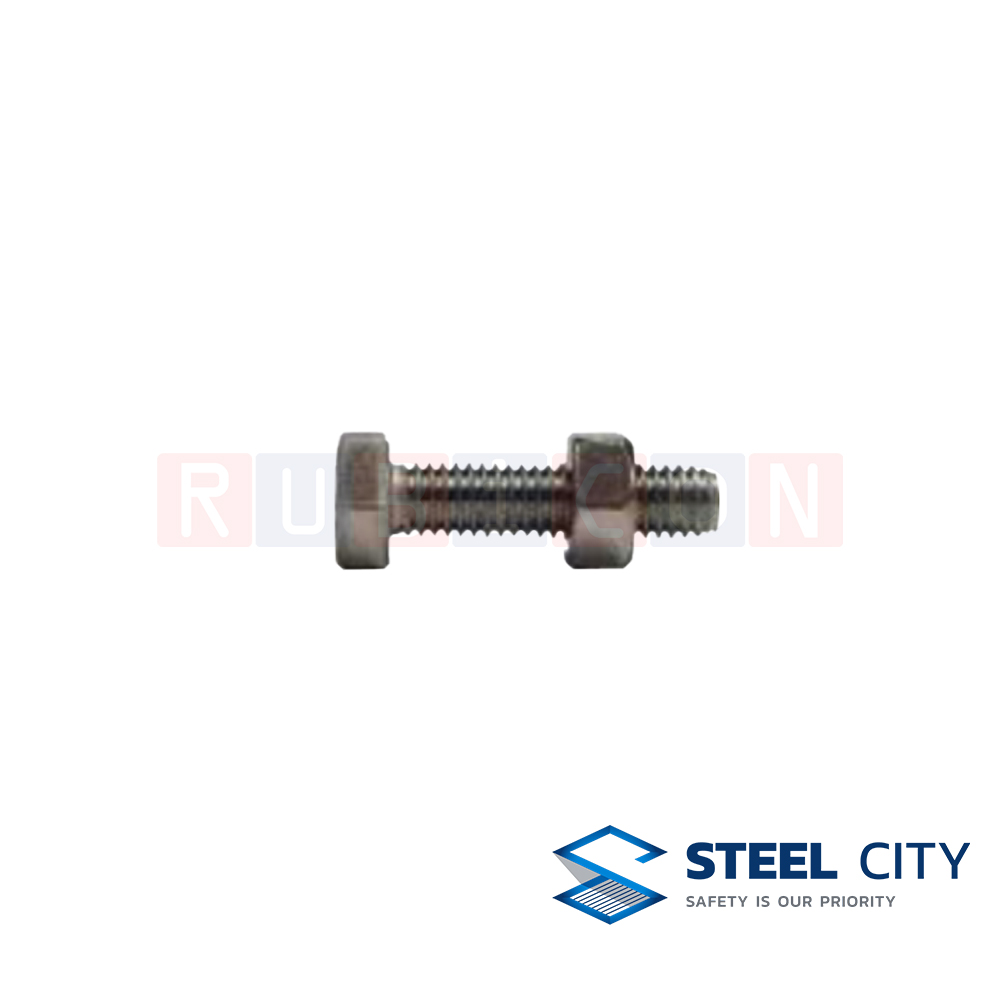 STEEL CITY TCC09 สกรู+น็อต สำหรับ แคล้มประกับสเตนเลส (SCREW+NUTS FOR STAINLESS CONDUIT CLAMP)